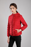 New Seamless High-End Down Jacket Women's Short Thin Autumn And Winter Hooded Outdoor Sports Large Size Coat Tide-Outfit
