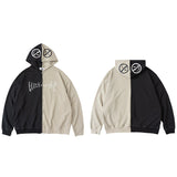 Jacket Hip Hop Streetwear Graphic Print Patchwork Jacket Coat 2022 Men Harajuku Cotton Loose Jacket Coat Autumn