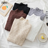 Turtleneck Women Sweaters Autumn Winter 2021 New Warm Pullover Slim Tops Knitted Sweater Jumper Soft Pull Female