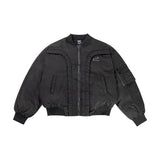 Fongt Curved Flying Cotton Jacket Boxy Loose Warm Cotton Coat Men And Women The Same Fried Street Clothes
