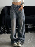 distressed boyfriend jeans with a wash
