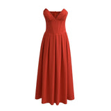 New Sexy Multi-Color Dress With Bare Chest And Fish Bone Waist In Summer-Outfit