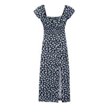 Summer Blended Flower Printed Dress 3602735-Outfit