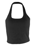 Ribbed Halter Tank Top-Outfit