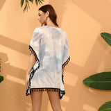 Blouse Tie-Dyed Tassel Bikini Beach Skirt Seaside Holiday Super Fairy Dress-Outfit