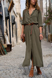 Sleeve Loose Long Blouse And Maxi