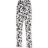 High waist Elastic pattern Straight