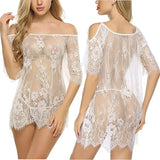 Fongt Lashes Sexy Ladies Sleeveless Skirt Lace Burouse Mini Doll Costume