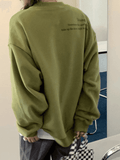 Landscape Print Crew Sweatshirt-Outfit