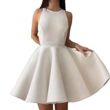 Fongt Summer New Women's Pure Color Round Neck Sleeveless Gentle Style Fashion