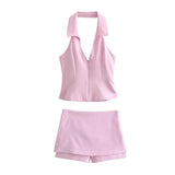 Collar Blouse 2796777 Low Waist Skirt 3067407 Suit-Outfit
