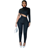 Fongt Women's Clothing 2023 Autumn And Winter New Street Tight Solid Color Irregular Umbilly