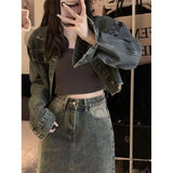 Fongt Fashion Suit Women's Short Jacket Jacket Autumn New Package Hip Skirt Temperament Skirt Two Set-Outfit