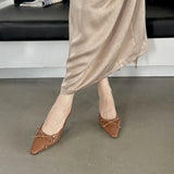 Fongt New Fall 2024 Dress With Low Heel Bow And Half