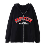 Style Lazy Cardigan Hoodie 2024 Spring And Autumn Oversize Zipper Jacket Couple Style-Outfit