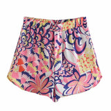 Women Sets Summer Shirt & Shorts & Scarf Chic Lady Za Women Outfit Shorts Sets ensemble