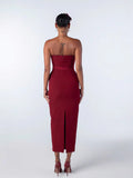 Women's Bag Ass Dress Girl Spring And Summer Burst Open Fork Dress Sexy