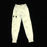 Hong Kong Hip Hop Function Reflective Overalls Men's Casual Little Pants Side Zipper Multi-Pocket Reflective Pants-Outfit