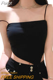 Camisole Solid Color Sleeveless Sexy Spaghetti Strap Short Vest Tops for Summer 2023 Undershirt