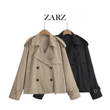 Fongt Homemade New Women's Clothing Classic Bing Styles Loose Collar Short Windwear