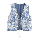 Fongt Women's Clothing 2025 Autumn And Winter New Street Fashion Double-Sided Cotton Vest