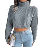 Fongt Shooting 2025 Autumn And Winter Fashion Mahjong Long Sleeve High-Neck Short-Sleeved Sweater Women's Clothing