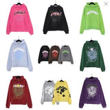 Tide Card Prints Letters, Cobwebs, Personality, Hip-Hop Couples, Hooded Sweaters, Casual Sweaters, Sports Sets.-Outfit