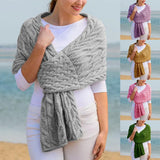 Fongt Women Knitted Shawl Scarf Autumn And Winter New Women's Scarf Women's