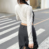 Vintage Star Print Long Sleeve Tee-Outfit