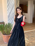 Fongt Xixi 13 Lines 2025 Summer New Elegant Temperament Embroidered High-Rise Thin Dress Dress Women 88280