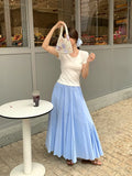 Fongt Xixi 2025 Summer New Temperament Apparent Thin High-Rise Half-Dressed Dress French Dress Dress 85182