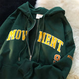 Women Sweatshirts 2022 Autumn New Harajuku Letter Print Oversized Hoodie Pullover Vintage Gothic Aesthetic Hooded