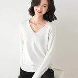 Fongt Neck Sweater Female Spring And Autumn Bottom Shirt Loose Show Thin Inside With A Long Sleeve Knit Sweater Thin Women's Wear-Outfit