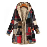 Commute Cotton Double-sided Loose Winter Red