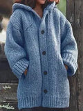 Women's Temperament Commute Mid-length Sweater Hooded