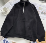 Sweatshirts Clothing Pullovers Zipper Fashion Stand-up