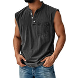 Fongt Explosion Sleeveless T-Shirt Young Men's Casual Trend Open The Door Wisht Shirt
