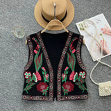 National Wind Outside The Cardigan Thin Heavy Industry Embroidery Small Embroidery Foreign Style Versatile Short Jacket Female Summer-Outfit