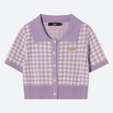Girl Plaid Crop