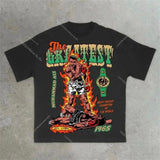 Men's T-Shirts Y2K Shirts Men's Original Hip-Hop In Our Trusted Graphics Print Round Collars-Outfit