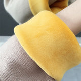 Thicken Plus Velvet Sweaters For Women Casual Warm Knit Pullovers Korean Fleece Lined Knitwear Ribbed Bottomed Tops