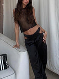 Black Semi-Transparent Metallic Tank