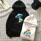 Sweatshirt Colorful Mushroom Print Hooded Casual