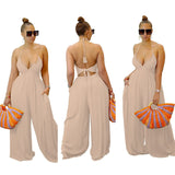 Creative Backless Tube Wide Leg