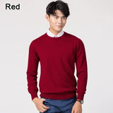 Men's Autumn Winter Cashmere Sweaters Casual Jersey Robe Hombre Homme Hiver Pullover Classic V-Neck O-Neck Knitted Jumper