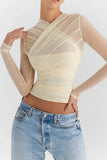 Sheer Zip-Up Mesh