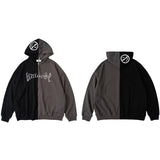 Jacket Hip Hop Streetwear Graphic Print Patchwork Jacket Coat 2022 Men Harajuku Cotton Loose Jacket Coat Autumn