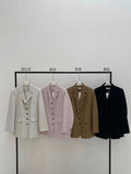 [Daihe] Autumn New Leisure Small Lapel Single Breasted Temperament Versatile In The Long Suit Coat H7168-Outfit