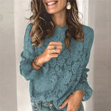 Shirt Elegant Flare Long Sleeve