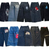 Wide-Leg Jeans Men Y2K Hip-Hop Harajuku High-Quality Street Rest 1028-1-Outfit